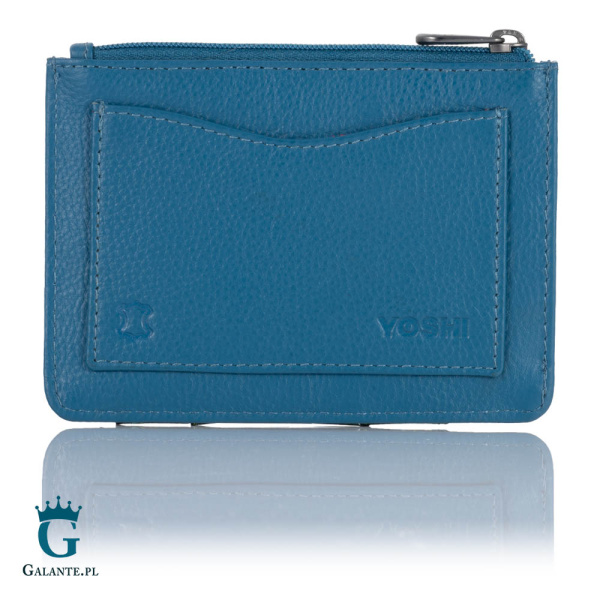 Skórzana bilonówka Pawie Pióra Yoshi Y1321