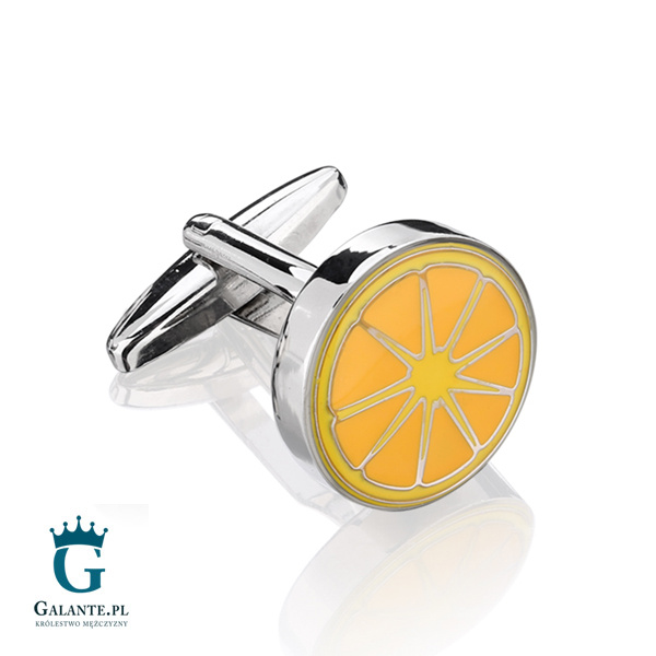 Spinki do mankietów X2 Plaster Pomarańczy