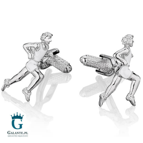 Spinki do mankietów Maratończyk KC-755 Onyx-Art London