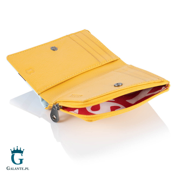 Portfelik skórzany damski Miodek Yoshi Y1275