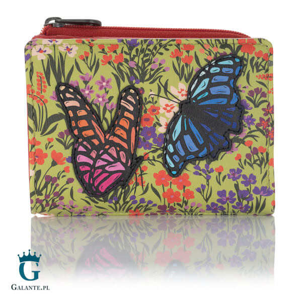Skórzany portfelik damski Motyle Yoshi Y1275