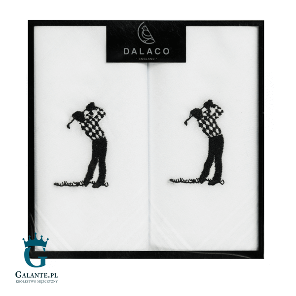Chusteczki męskie haftowane dla golfisty HR-08