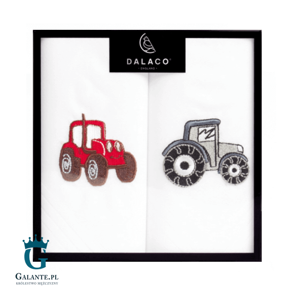 Chusteczki męskie haftowane Traktor HR-03