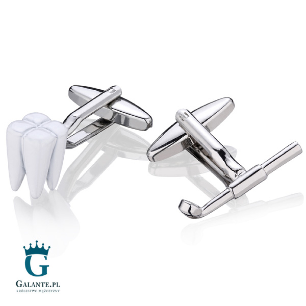 Spinki do mankietów X2 Prezent dla Dentysty