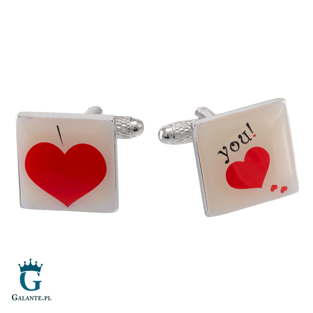 Spinki do mankietów Serduszka CW-1460