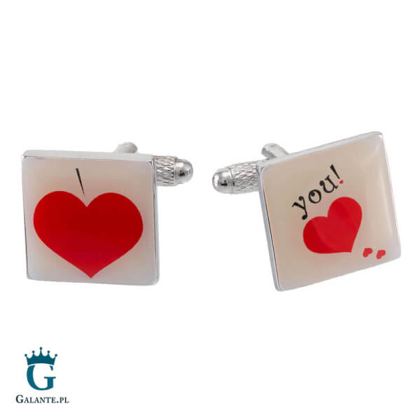 Spinki do mankietów Serduszka CW-1460