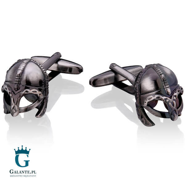 Spinki do mankietów X2 Hełm wikinga