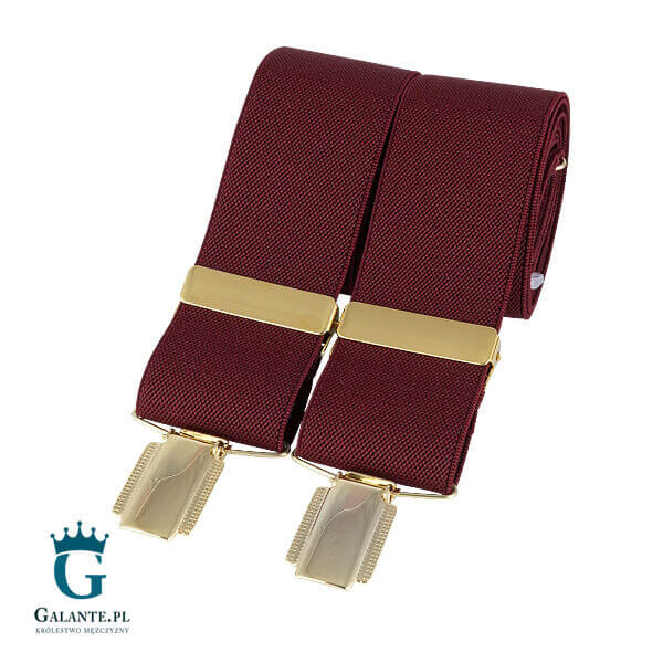 Szelki do spodni Burgund BR-011
