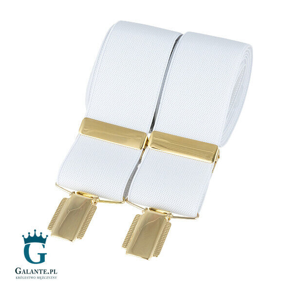 Szelki do spodni Białe BR-010