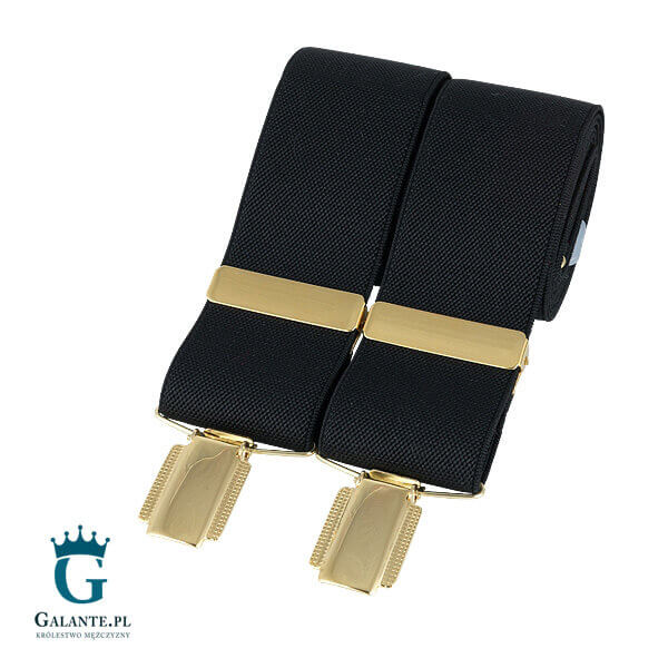 Szelki do spodni Czarne BR-009
