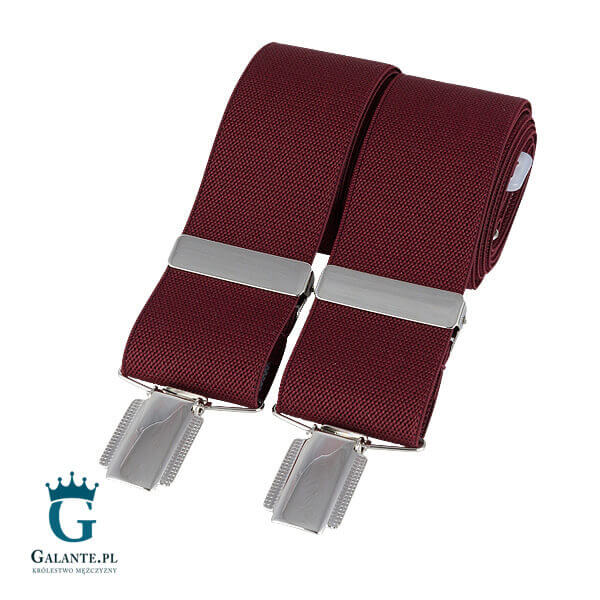Szelki do spodni Burgund BR-008
