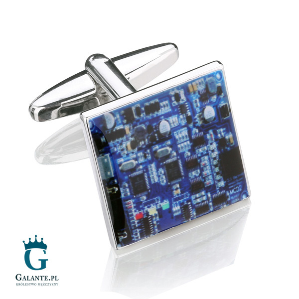 Spinki do mankietów X2 Płyta Główna Blue