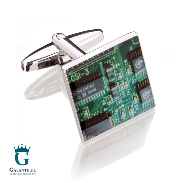 Spinki do mankietów X2 Płyta Główna Green