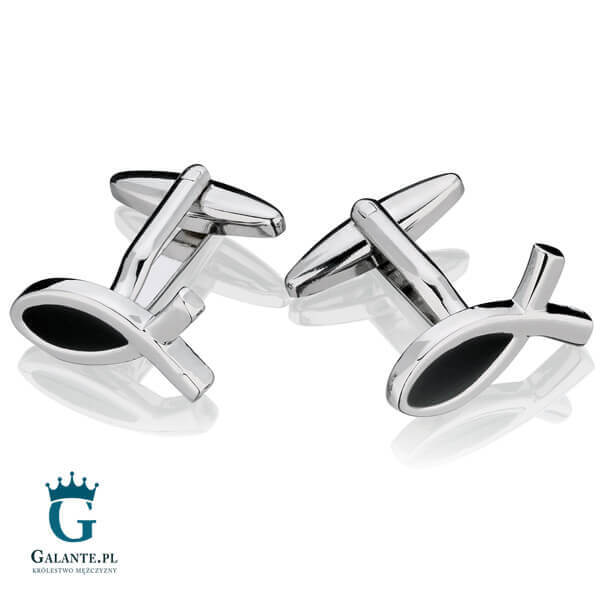 Spinki do mankietów X2 Ryba Symbol