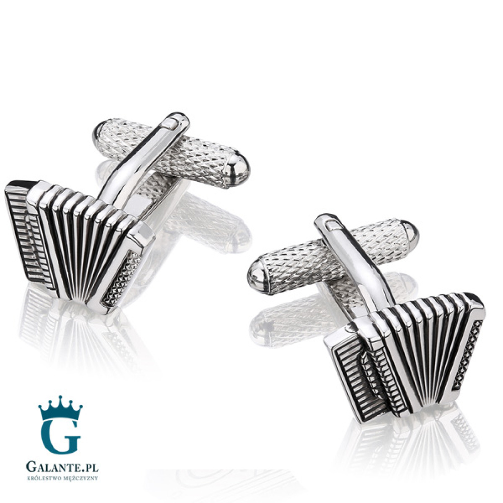 Spinki do mankietów Akordeon KC-589 Onyx-Art London