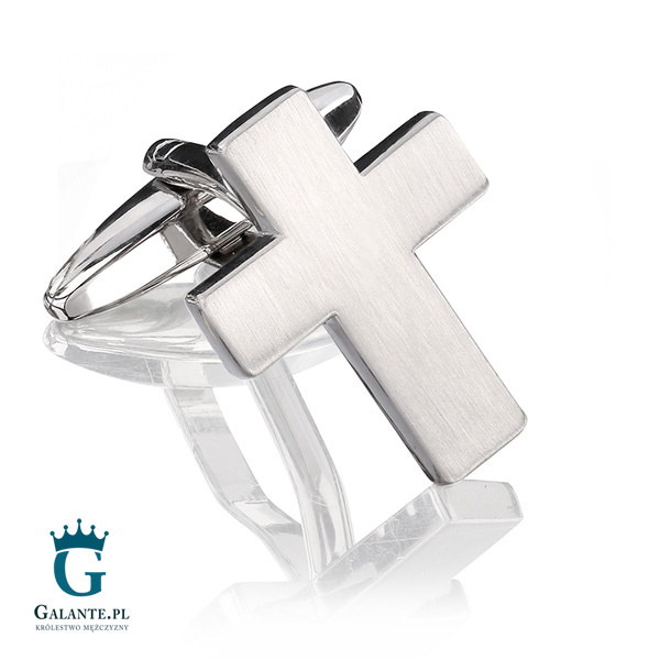 Spinki do mankietów Srebrny Krzyżyk PS-009