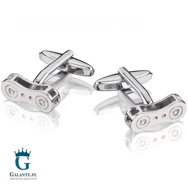 Spinki do mankietów X2 Łańcuch rowerowy