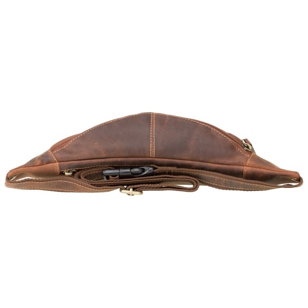 Skórzana nerka męska Visconti V-721 brązowa