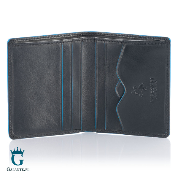 Banknotówka męska skórzana Visconti ALP-84 czarna