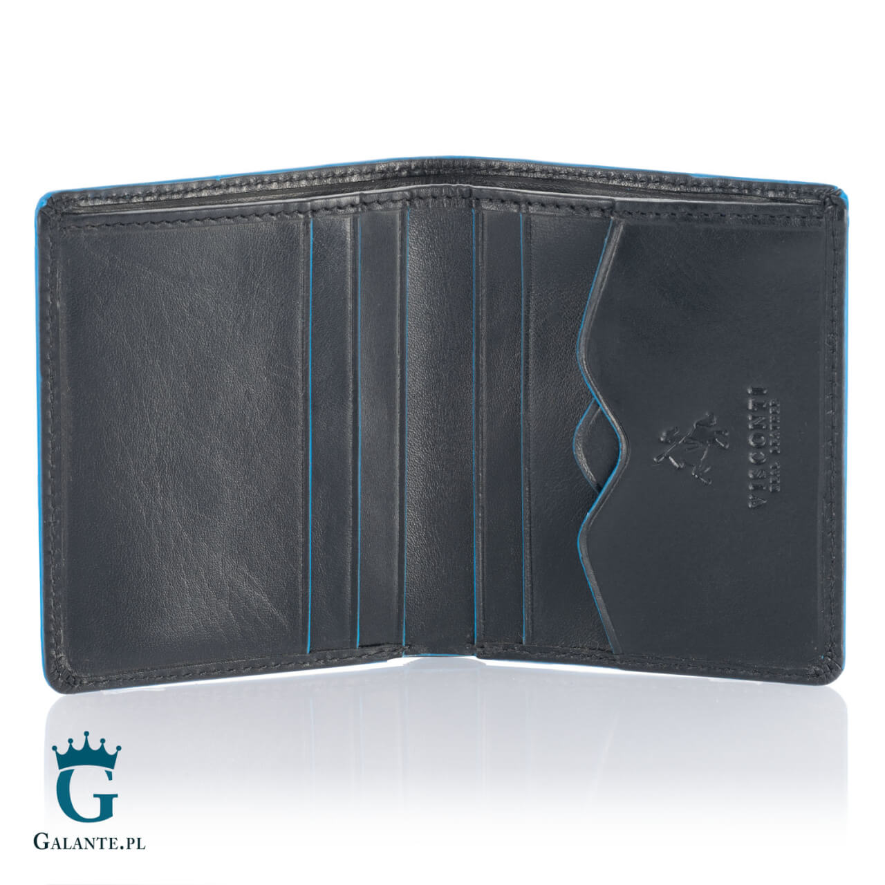 Elegancka-banknotowka-meska-Visconti-ALP-84-25148 Banknotówka męska skórzana Visconti ALP-84 czarna