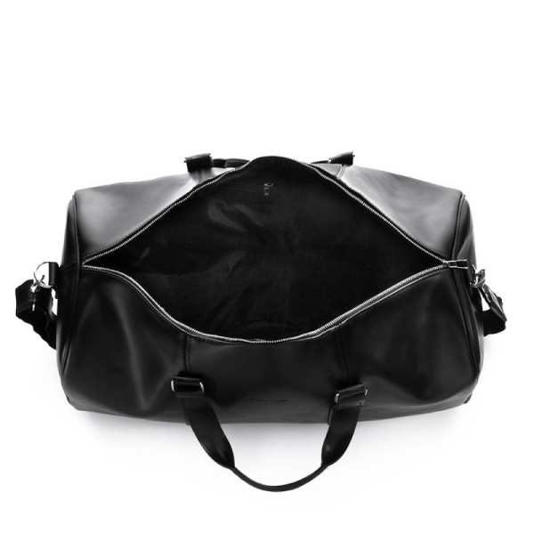 Torba podróżna ze skóry naturalnej Brodrene R20 – czarny