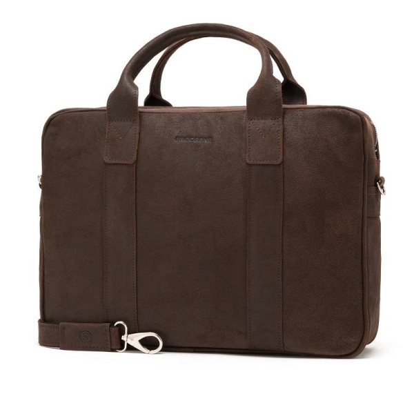 Skórzana torba na ramię Brodrene BL01 Brązowa