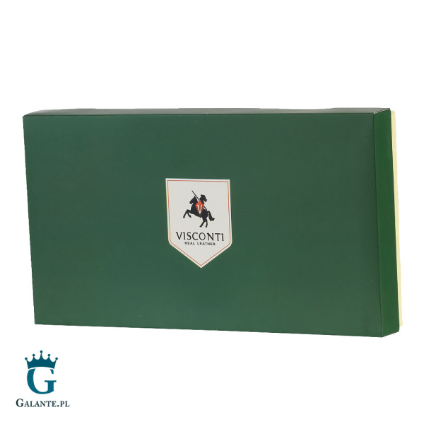 Skórzany portfel podróżny Visconti Hunter V-728 brązowy