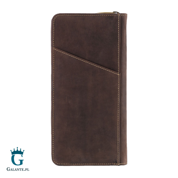 Skórzany portfel podróżny Visconti Hunter V-728 brązowy