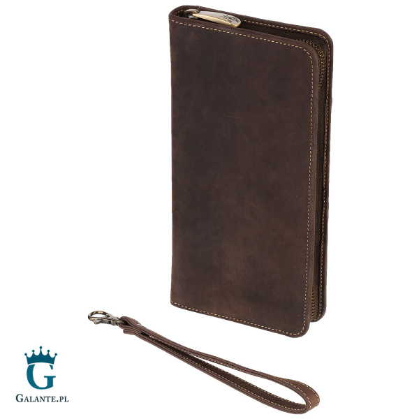 Portfel podróżny Visconti Hunter V-728 RFID – brązowy