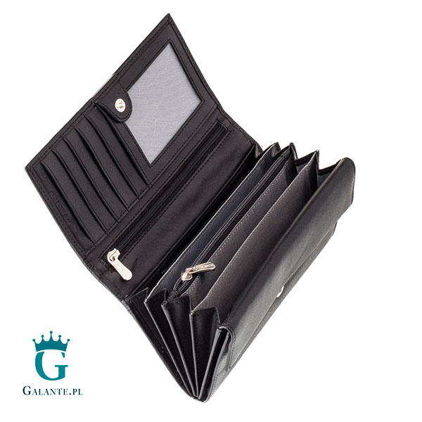 Portfel damski Valentini 157-262 z RFID – czarny