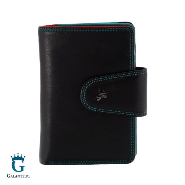 Kolorowy portfel damski Visconti SP-31 RFID – Czarny