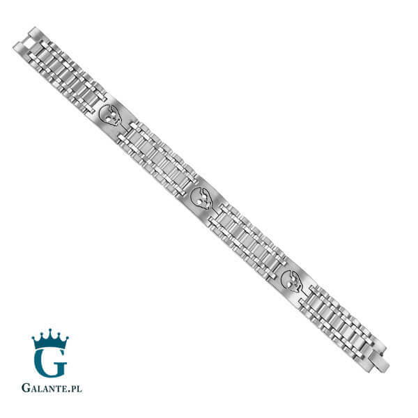 Bransoleta stalowa TB1389 Czaszka