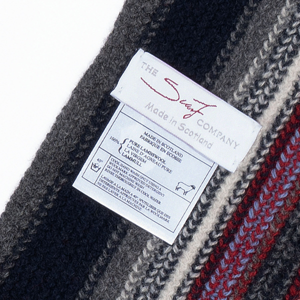 Kolorowy szal z wełny owczej SW-020