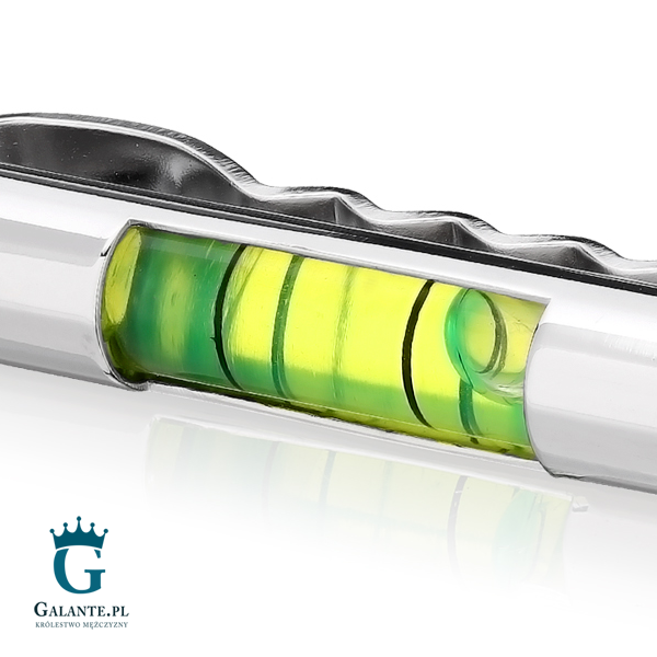 Spinka do krawata SK-9207 Poziomica Zielona