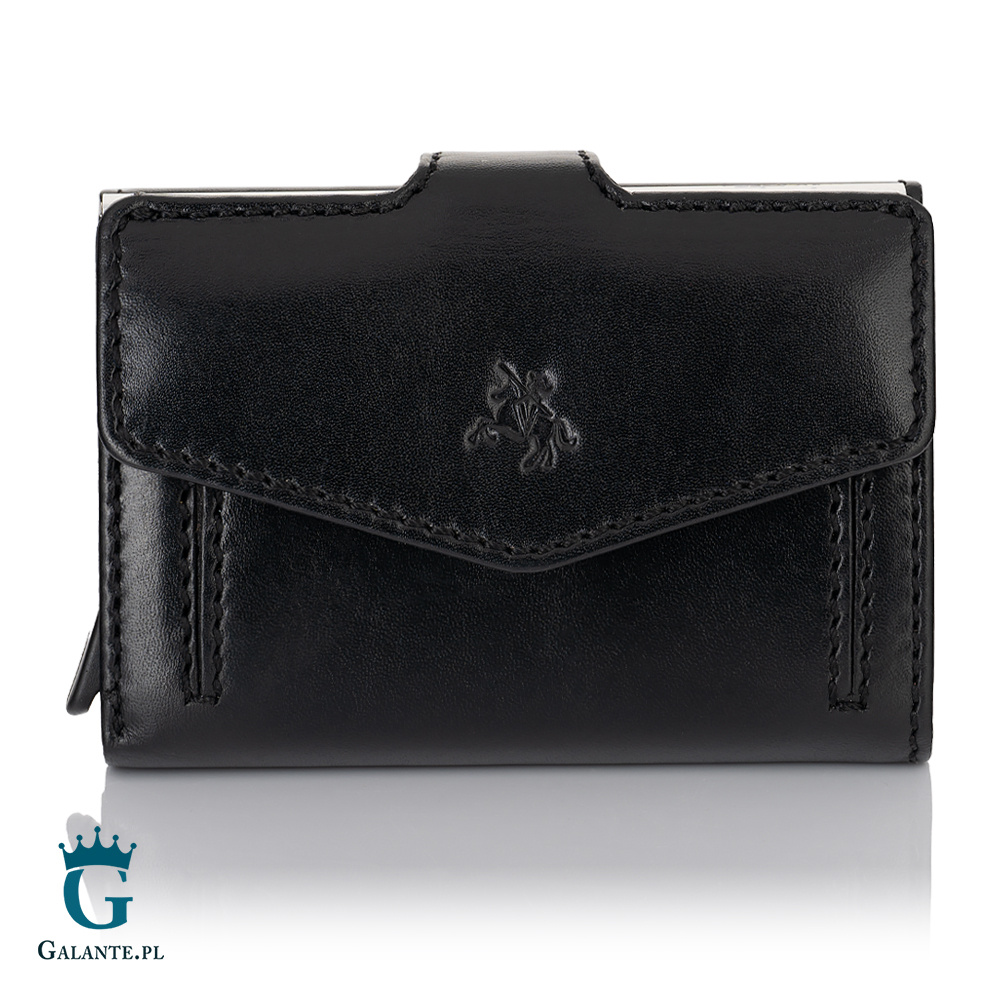 Mały skórzany portfel z wizytownikiem Visconti MZ-24