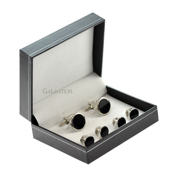 Komplet smokingowy z onyksem KSL990011