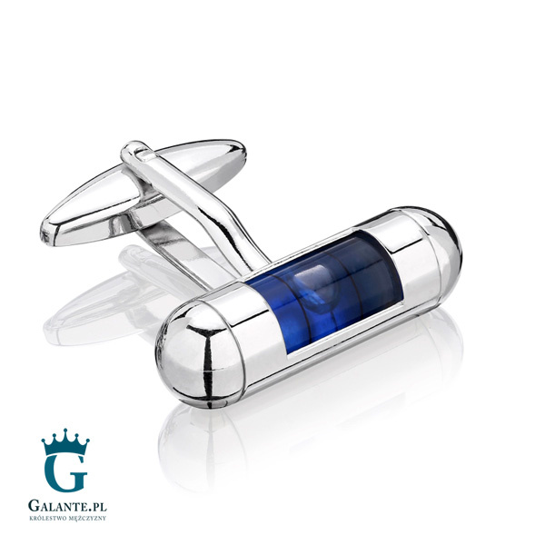 Spinki do mankietów Poziomica Niebieska SD-206