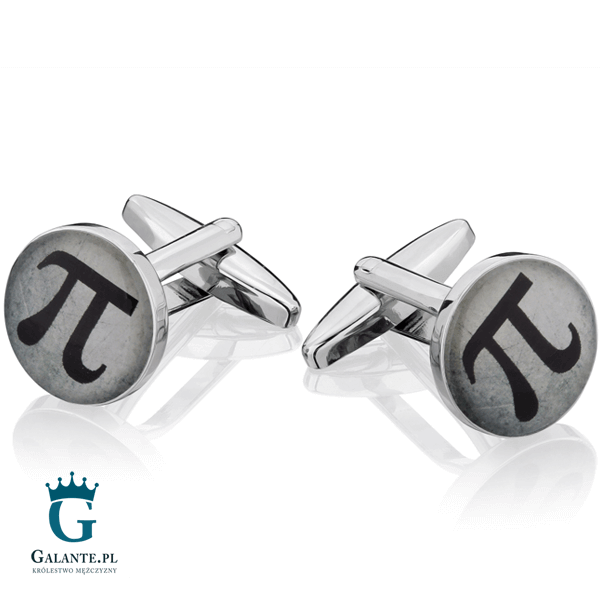 Spinki do mankietów Matematyka Liczba Pi X2 BOC163