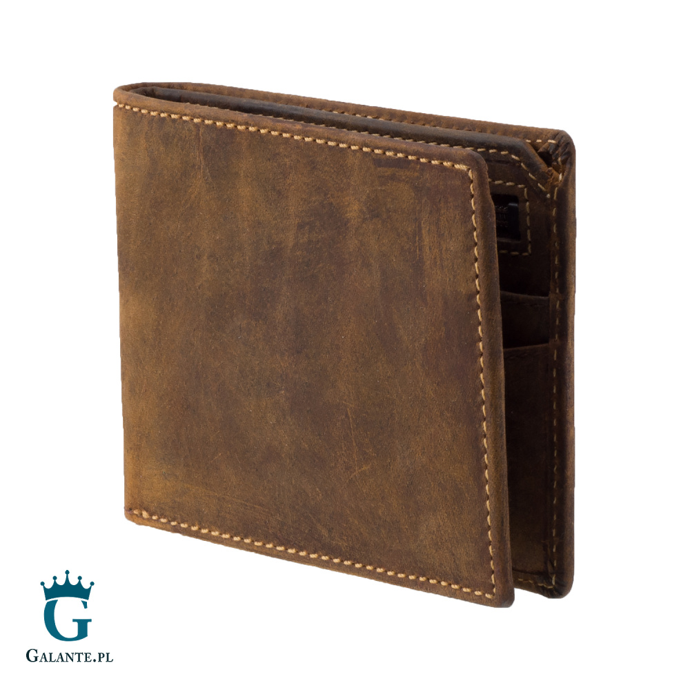 Skórzany portfel męski Pierre Cardin TILAK07 8866 czarno-niebieski