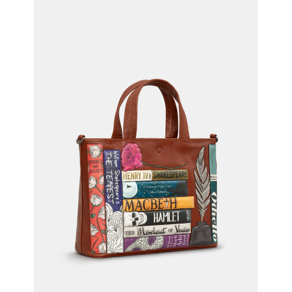 Torebka shopperka damska Literatura Klasyczna Yoshi YB26 – brązowa