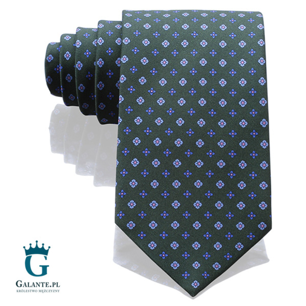 Brązowy włoski krawat jedwabny Arcuri 14848/5