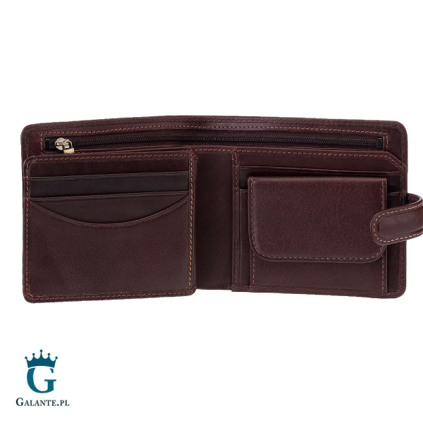 Portfel męski Visconti TSC-42 RFID – brązowy ciemny