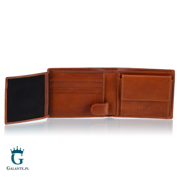 Portfel męski Valentini 159-P20 z RFID – cognac