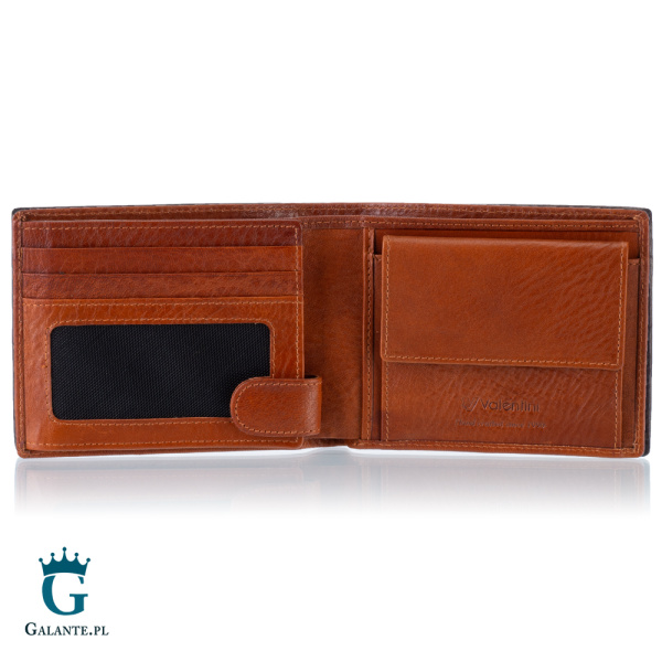 Portfel męski Valentini 159-P20 z RFID – cognac