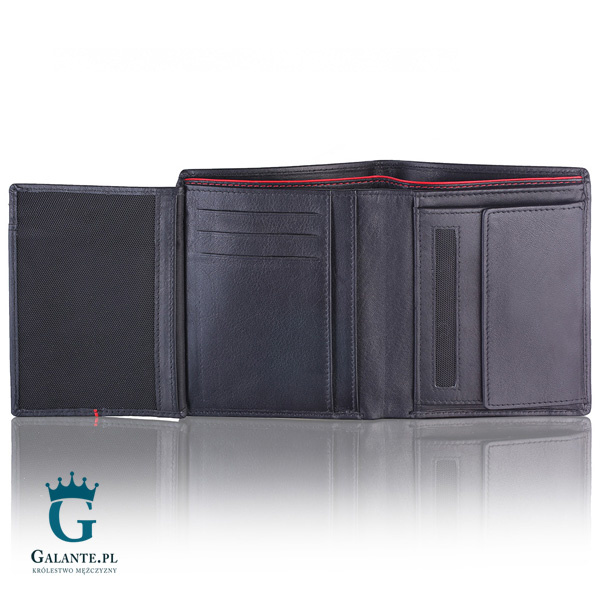 Portfel męski Valentini 154-266 Ferrari Red & Black