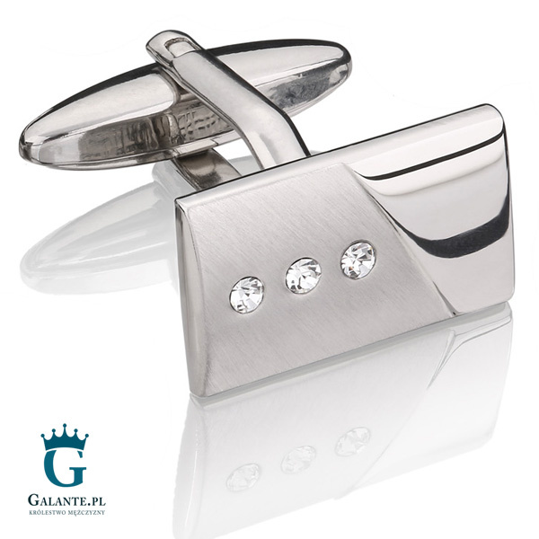 Spinki do mankietów z cyrkoniami SD-1137
