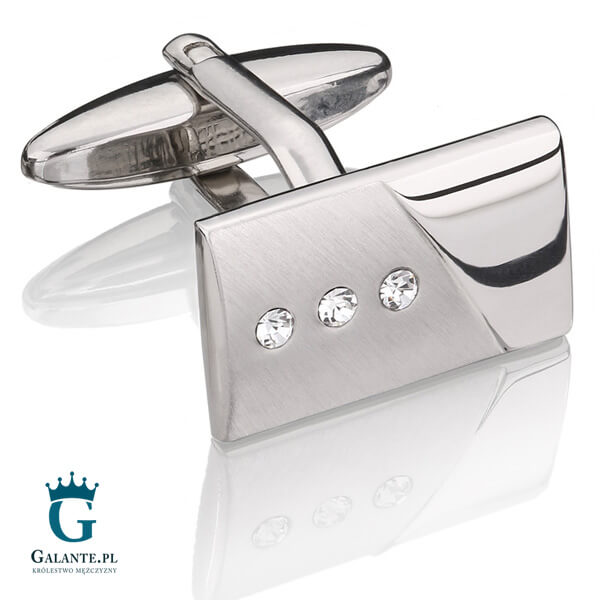 Spinki-do-koszuli-z-krysztalkami-SD-1137-4216 Spinki do mankietów z cyrkoniami SD-1137
