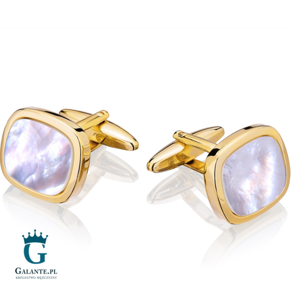 Spinki do mankietów z masą perłową SD-1076