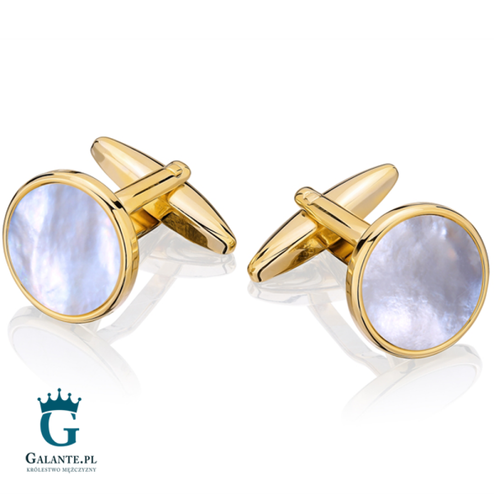 Spinki do mankietów z masą perłową SD-1076