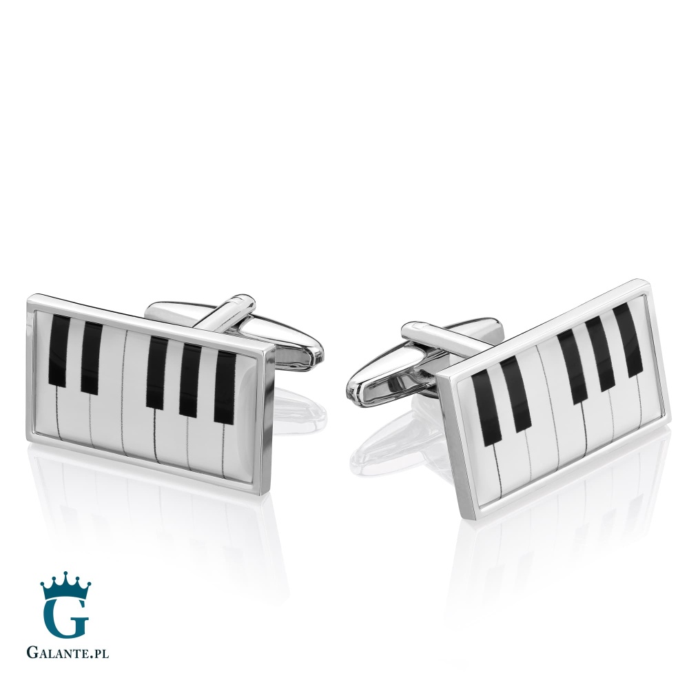 Spinki do mankietów X2 Klawisze Muzyczne
